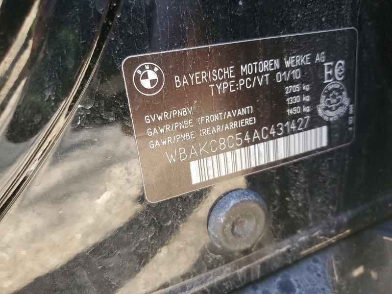 2010 Bmw 750 მანქანა იყიდება აუქციონზე, vin: WBAKC8C54AC431427, აუქციონის ნომერი: 53925346