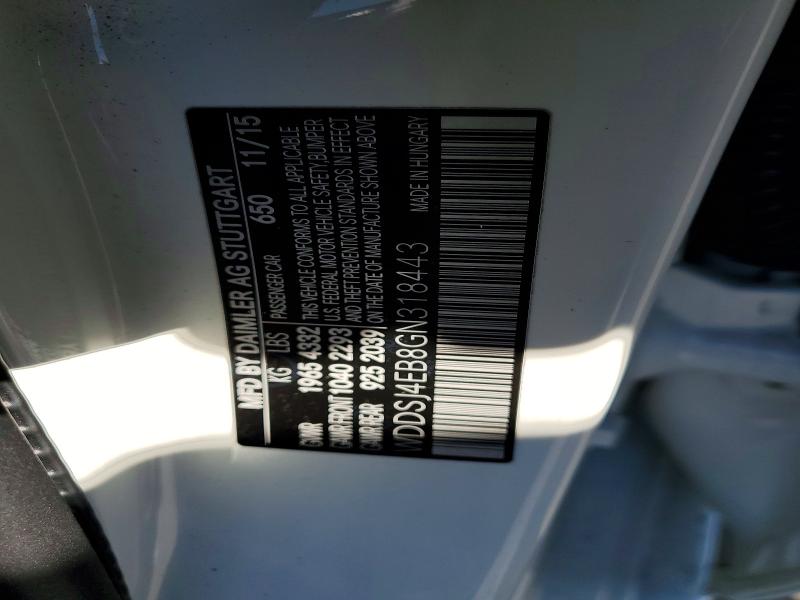 Aukcja sprzedaży 2016 Mercedes-benz Cla, vin: WDDSJ4EB8GN318443, numer aukcji: 53304316