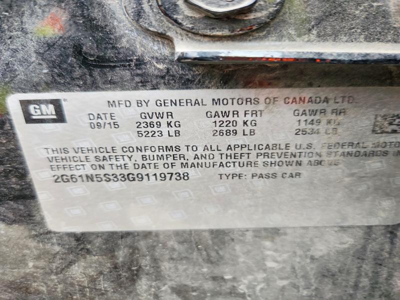 Aukcja sprzedaży 2016 Cadillac Xts, vin: 2G61N5S33G9119738, numer aukcji: 52663986