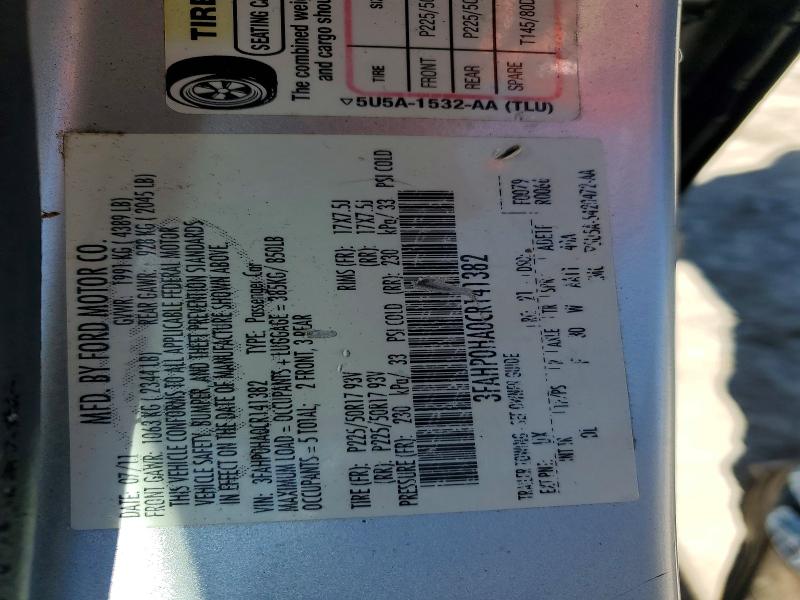 Aukcja sprzedaży 2012 Ford Fusion, vin: 3FAHP0HA0CR141382, numer aukcji: 53011656