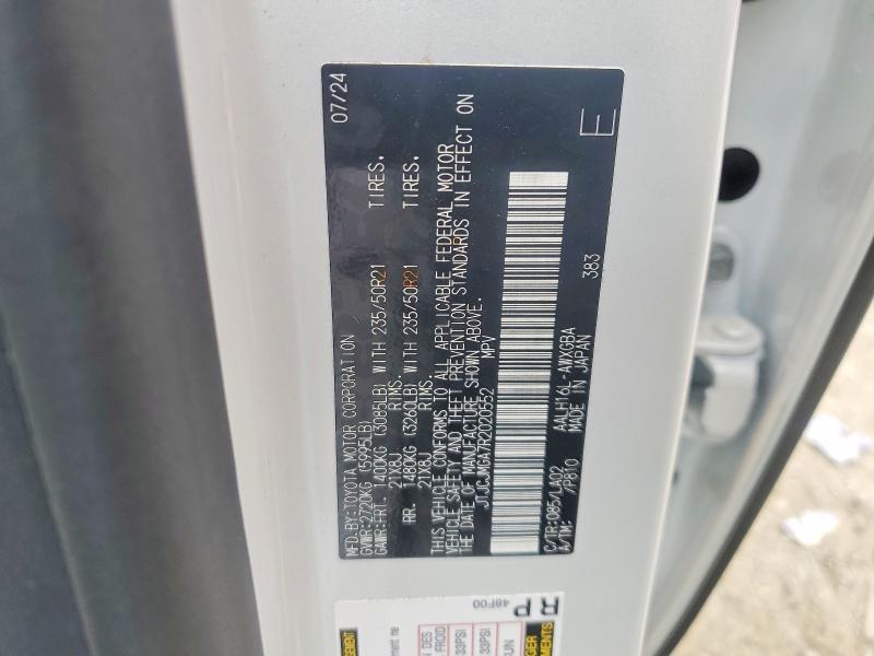 2024 Lexus Rx მანქანა იყიდება აუქციონზე, vin: JTJCJMGA7R2020552, აუქციონის ნომერი: 54333076