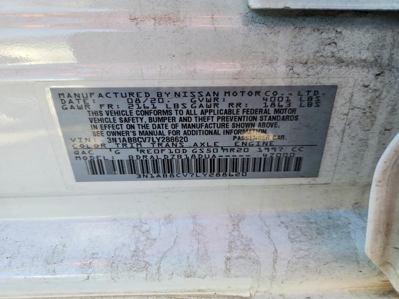 Продаж на аукціоні авто 2020 Nissan Sentra, vin: 3N1AB8CV7LY288620, номер лоту: 55574396