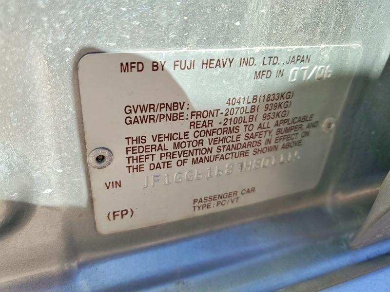 Auction sale of the 2007 Subaru Impreza, vin: JF1GG61687H801115, lot number: 52320416