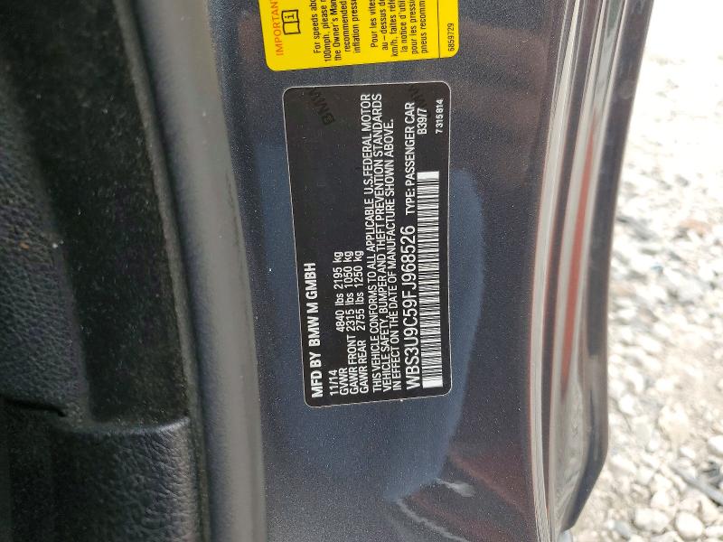 2015 Bmw M4 მანქანა იყიდება აუქციონზე, vin: WBS3U9C59FJ968526, აუქციონის ნომერი: 52898936