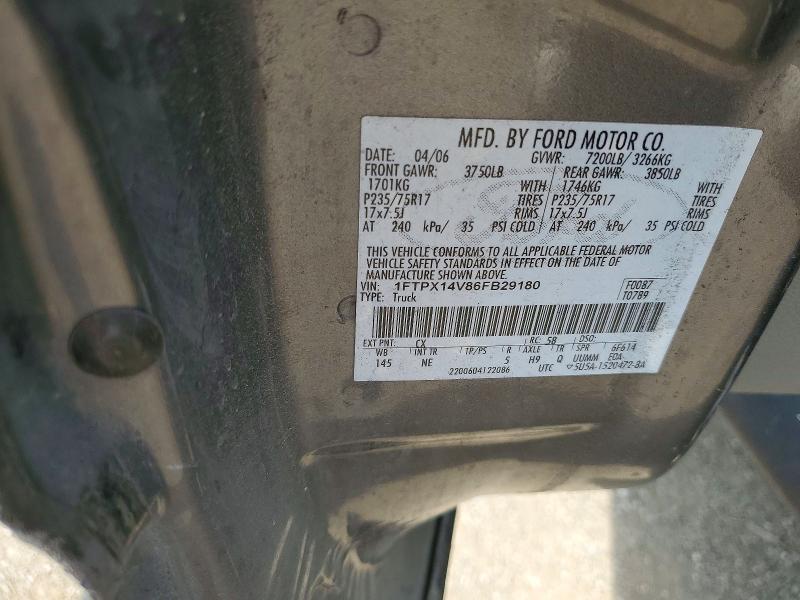 Продажа на аукционе авто 2006 Ford F150, vin: 1FTPX14V86FB29180, номер лота: 53425866