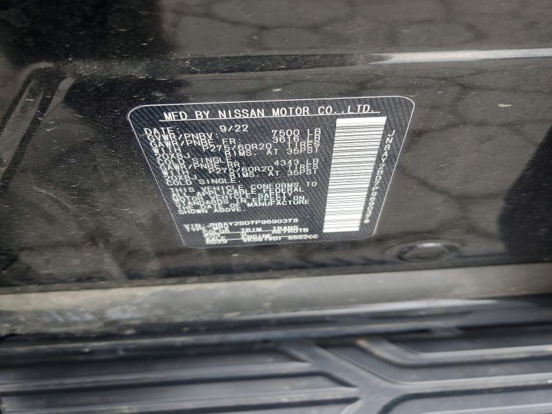 55624356 :رقم المزاد ، JN8AY2BD7P9690378 vin ، 2023 Nissan Armada مزاد بيع