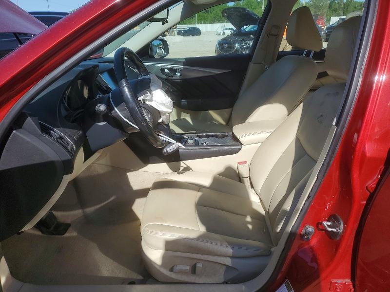 53281876 :رقم المزاد ، JN1BV7ARXEM697647 vin ، 2014 Infiniti Q50 مزاد بيع