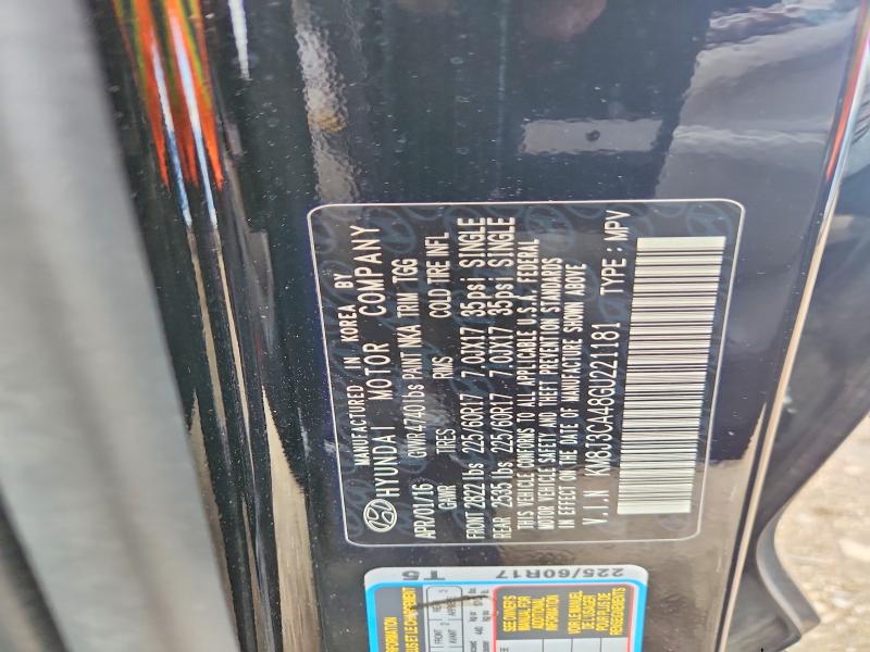 2016 Hyundai Tucson მანქანა იყიდება აუქციონზე, vin: KM8J3CA48GU221181, აუქციონის ნომერი: 53621866