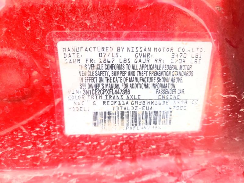 Продажа на аукционе авто 2015 Nissan Versa Note, vin: 3N1CE2CPXFL447386, номер лота: 55693546