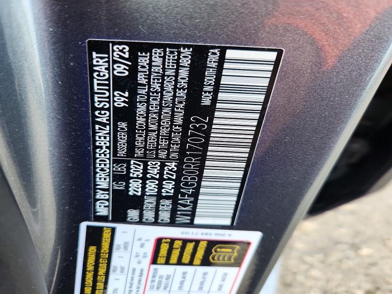 Продажа на аукционе авто 2024 Mercedes-benz C, vin: W1KAF4GB0RR170732, номер лота: 53976056