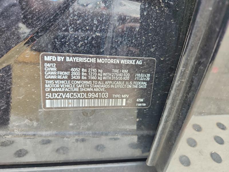 Продаж на аукціоні авто 2013 Bmw X5, vin: 5UXZV4C5XDL994103, номер лоту: 55002376