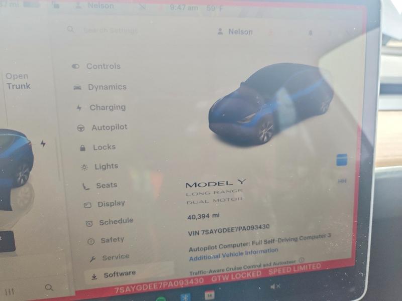 53426746 :رقم المزاد ، 7SAYGDEE7PA093430 vin ، 2023 Tesla Model Y مزاد بيع