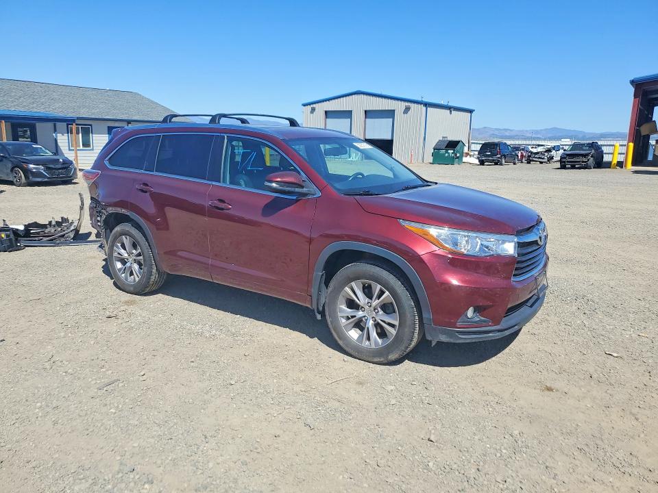 Aukcja sprzedaży 2015 Toyota Highlander, vin: 5TDJKRFH6FS182583, numer aukcji: 52257016
