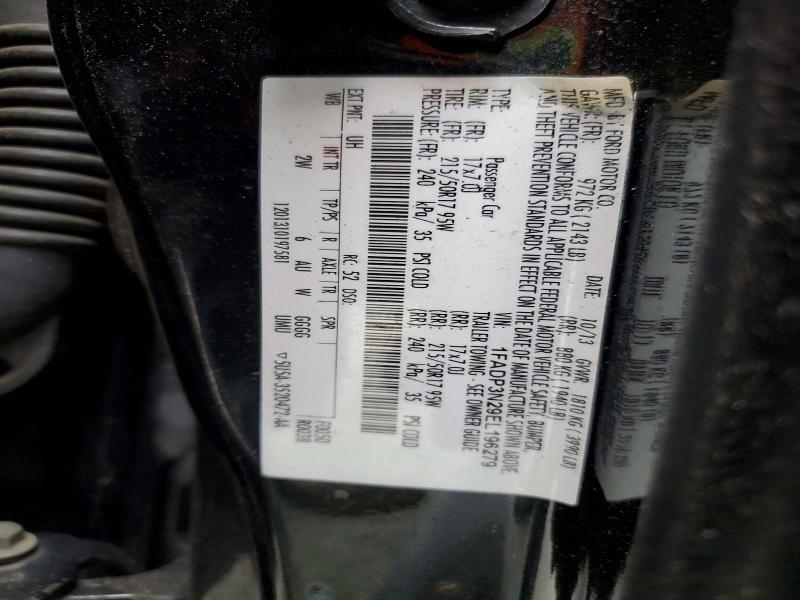52995586 :رقم المزاد ، 1FADP3N29EL196279 vin ، 2014 Ford Focus مزاد بيع