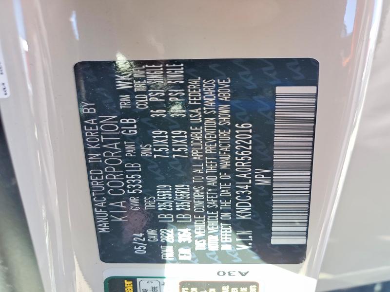 Aukcja sprzedaży 2024 Kia Ev6, vin: KNDC34LA0R5622016, numer aukcji: 53415926