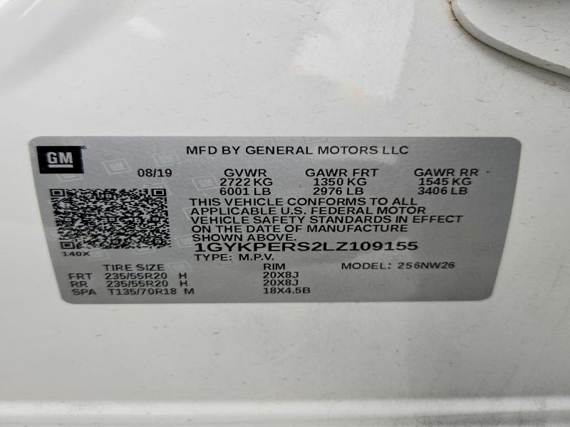 Auction sale of the 2020 Cadillac Xt6, vin: 1GYKPERS2LZ109155, lot number: 53905326