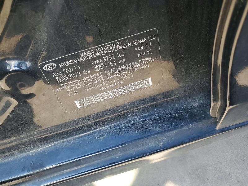 2013 Hyundai Elantra მანქანა იყიდება აუქციონზე, vin: 5NPDH4AEXDH403536, აუქციონის ნომერი: 54819246