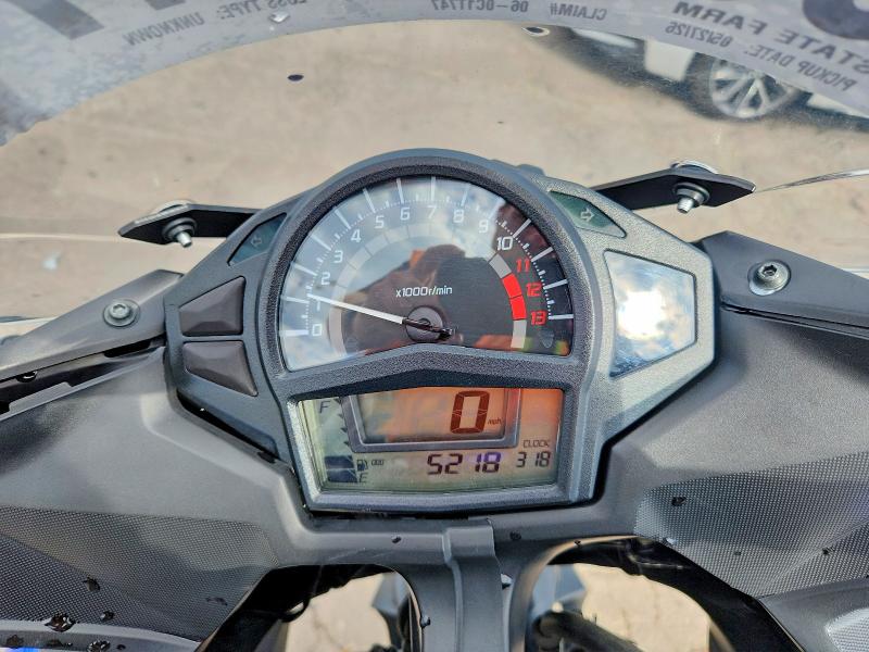55378476 :رقم المزاد ، JKAEXEE12DDA11786 vin ، 2013 Kawasaki Ex650 مزاد بيع