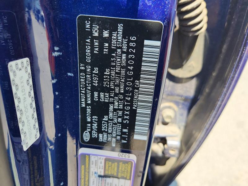 Aukcja sprzedaży 2020 Kia Optima, vin: 5XXGT4L30LG403286, numer aukcji: 51563586