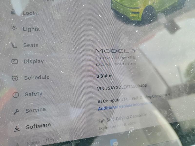 Aukcja sprzedaży 2026 Tesla Model Y, vin: 7SAYGDEE6TA500406, numer aukcji: 55511616