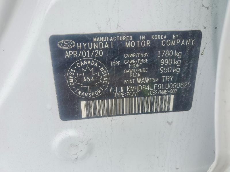 Aukcja sprzedaży 2020 Hyundai Elantra, vin: KMHD84LF9LU090825, numer aukcji: 50767666