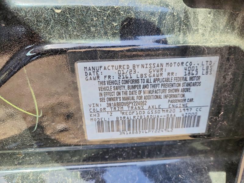 Продажа на аукционе авто 2023 Nissan Sentra, vin: 3N1AB8DV6PY224962, номер лота: 52255986