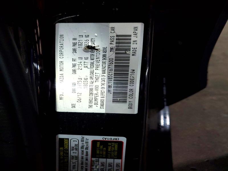 Продажа на аукционе авто 2012 Mazda 3, vin: JM1BL1V85C1677600, номер лота: 54093296
