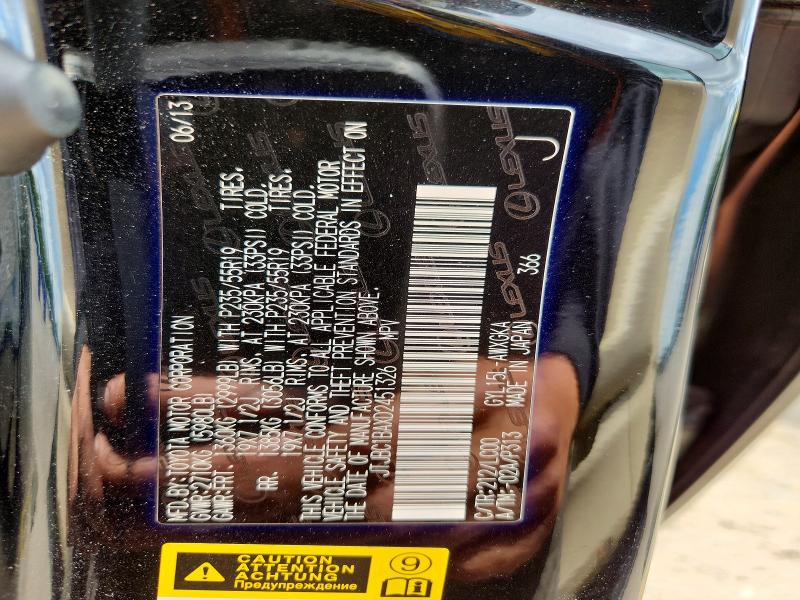 Продажа на аукционе авто 2013 Lexus Rx, vin: JTJBC1BAXD2451326, номер лота: 53213656