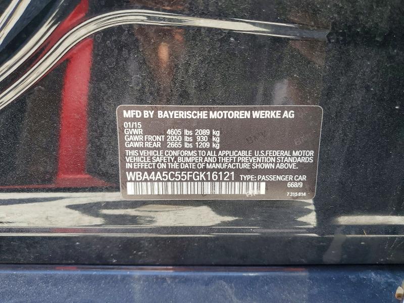 54246176 :رقم المزاد ، WBA4A5C55FGK16121 vin ، 2015 Bmw 428 مزاد بيع