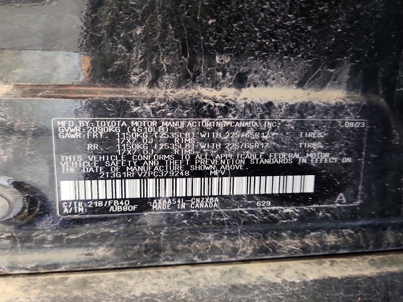 50792326 :رقم المزاد ، 2T3G1RFV7PC379248 vin ، 2023 Toyota Rav4 مزاد بيع