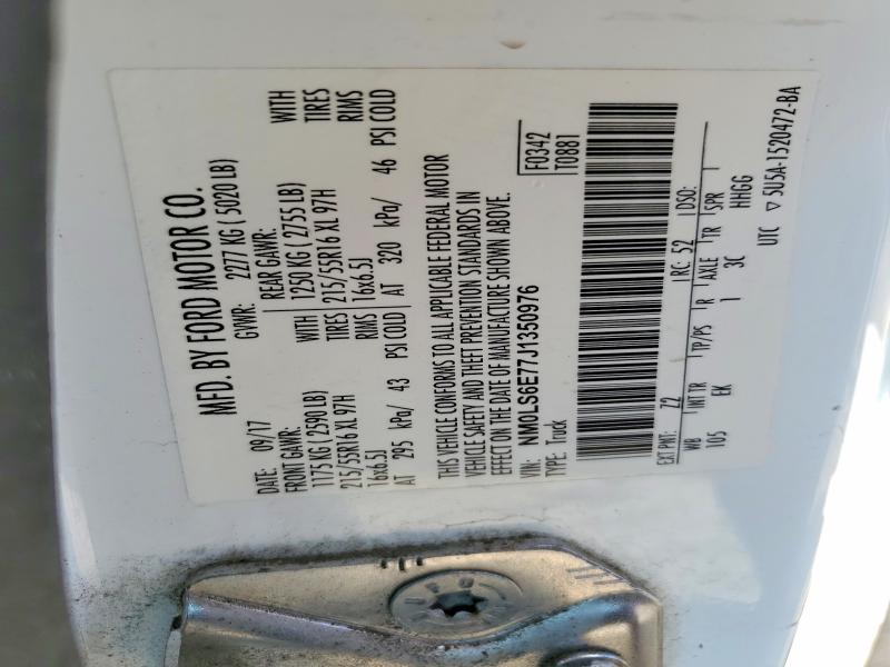 54439496 :رقم المزاد ، NM0LS6E77J1350976 vin ، 2018 Ford Transit Connect مزاد بيع