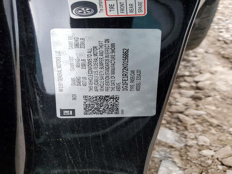 Продажа на аукционе авто 2019 Chevrolet Camaro, vin: 1G1FE1R72K0156862, номер лота: 53544066