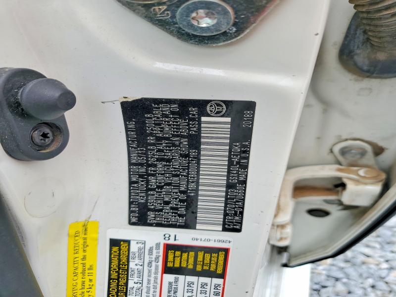52381056 :رقم المزاد ، 4T1BK1EB8DU047189 vin ، 2013 Toyota Avalon مزاد بيع