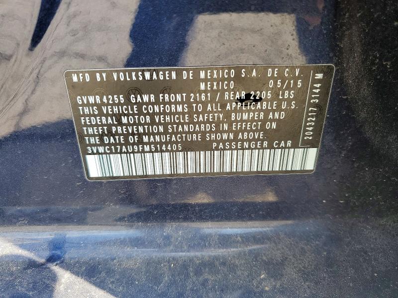 Продаж на аукціоні авто 2015 Volkswagen Golf Sportwagen, vin: 3VWC17AU9FM514405, номер лоту: 52864816