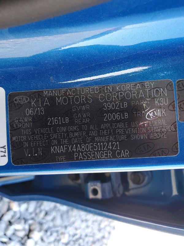 2014 Kia Forte მანქანა იყიდება აუქციონზე, vin: KNAFX4A80E5112421, აუქციონის ნომერი: 52860606