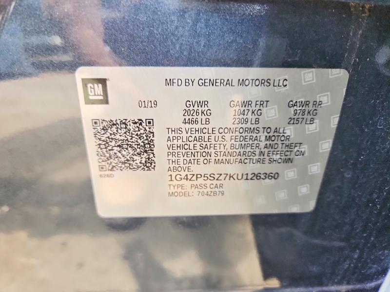 Продажа на аукционе авто 2019 Buick Lacrosse, vin: 1G4ZP5SZ7KU126360, номер лота: 55042896