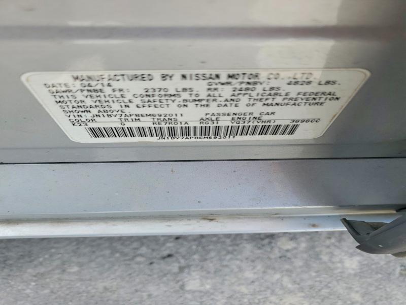Продаж на аукціоні авто 2014 Infiniti Q50, vin: JN1BV7AP8EM692011, номер лоту: 52549736