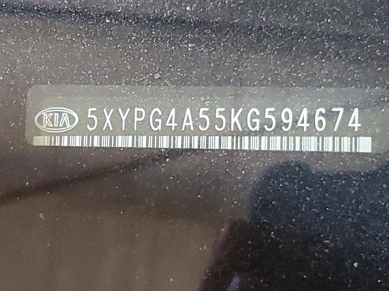 Aukcja sprzedaży 2019 Kia Sorento, vin: 5XYPG4A55KG594674, numer aukcji: 55444276