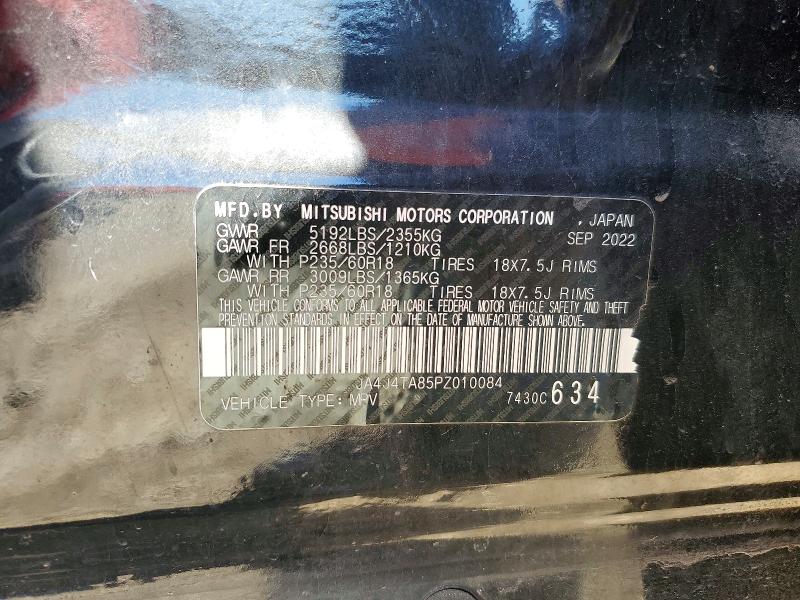 Продаж на аукціоні авто 2023 Mitsubishi Outlander, vin: JA4J4TA85PZ010084, номер лоту: 52899816