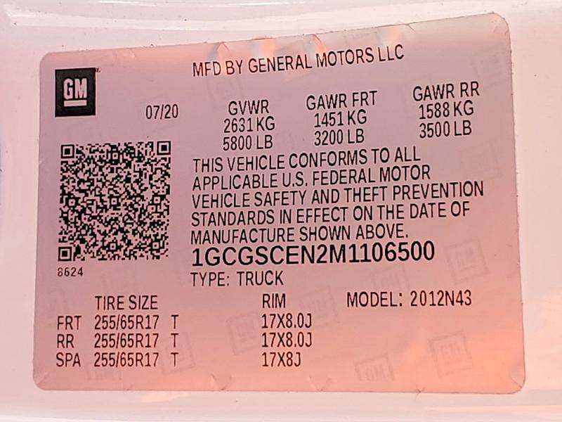 52317746 :رقم المزاد ، 1GCGSCEN2M1106500 vin ، 2021 Chevrolet Colorado مزاد بيع