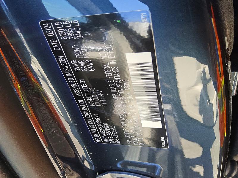 Продаж на аукціоні авто 2024 Volvo Xc90, vin: YV4062PE3R1246041, номер лоту: 51615186