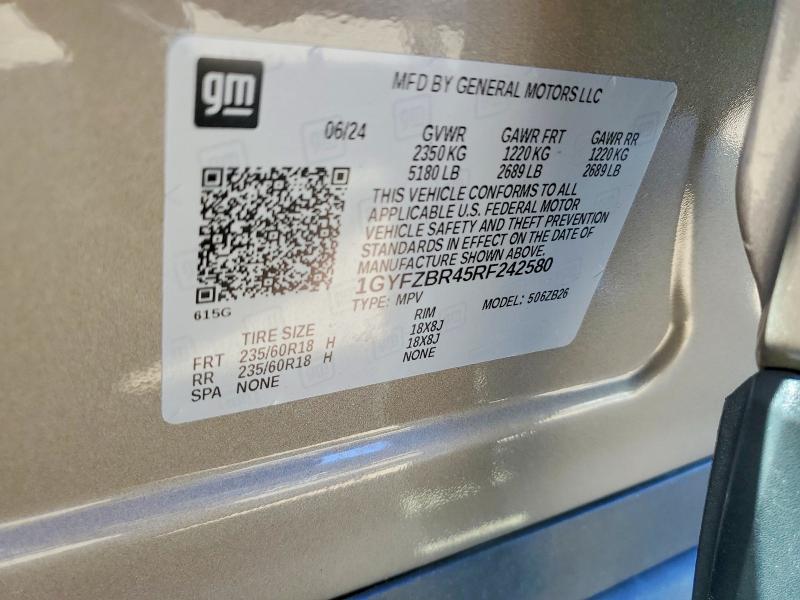 Продаж на аукціоні авто 2024 Cadillac Xt4, vin: 1GYFZBR45RF242580, номер лоту: 53905316