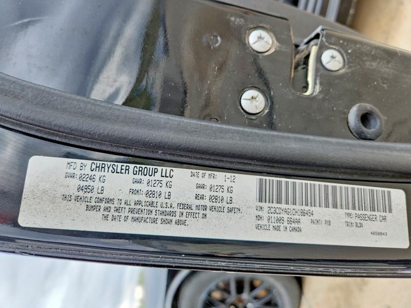 54470816 :رقم المزاد ، 2C3CDYAG1CH186454 vin ، 2012 Dodge Challenger مزاد بيع