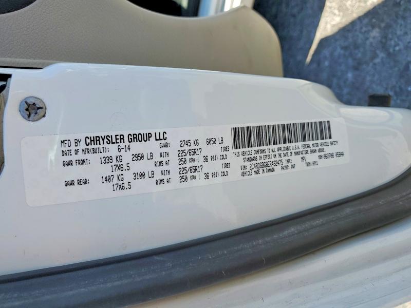 Aukcja sprzedaży 2014 Dodge Grand Caravan, vin: 2C4RDGBG8ER432475, numer aukcji: 54456666