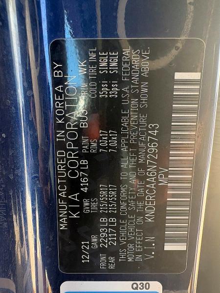 Продажа на аукционе авто 2022 Kia Seltos, vin: KNDERCAA6N7296743, номер лота: 55416466