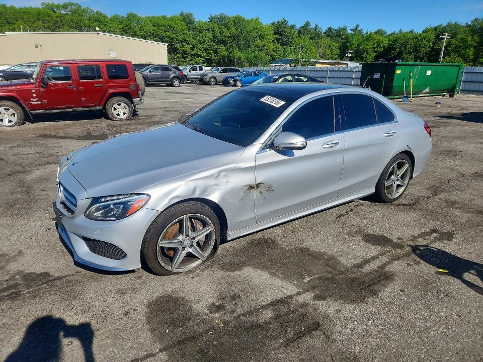 55256206 :رقم المزاد ، 55SWF4KB7FU028644 vin ، 2015 Mercedes-benz C مزاد بيع