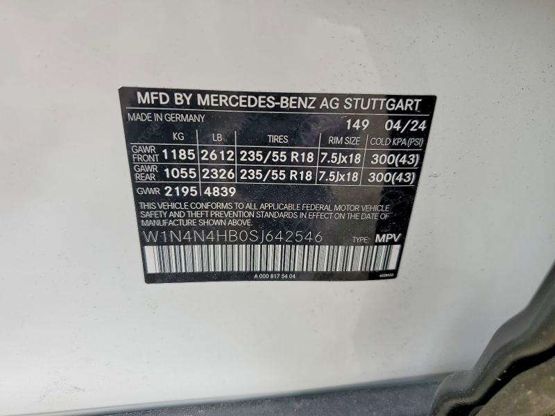 Aukcja sprzedaży 2025 Mercedes-benz Gla, vin: W1N4N4HB0SJ642546, numer aukcji: 53218336