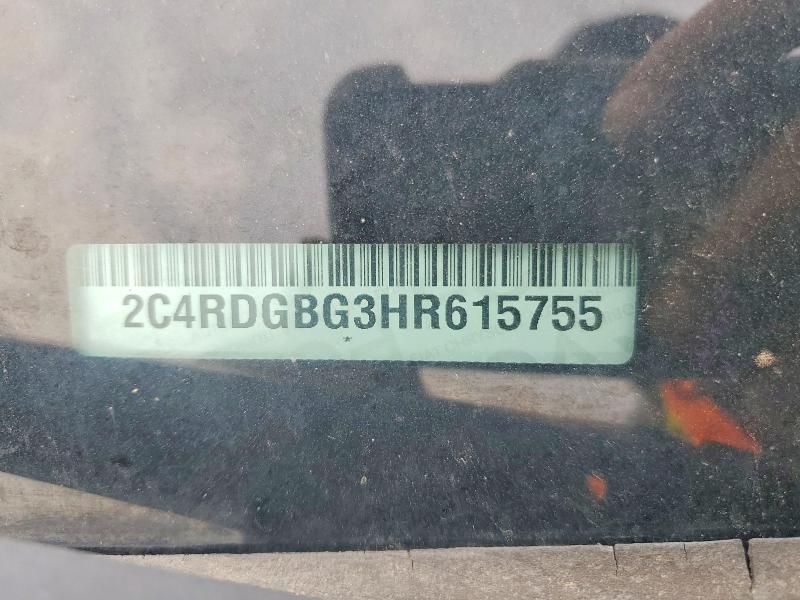 Продажа на аукционе авто 2017 Dodge Grand Caravan, vin: 2C4RDGBG3HR615755, номер лота: 52613166