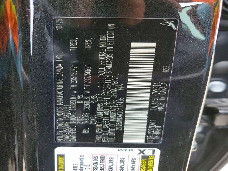 50608296 :رقم المزاد ، 2T2BAMCAXTC127426 vin ، 2026 Lexus Rx 350 مزاد بيع