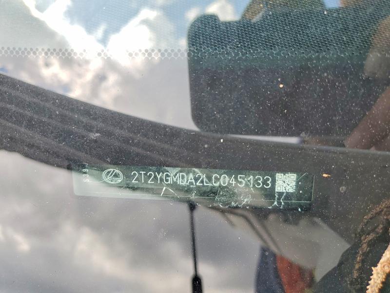 Aukcja sprzedaży 2020 Lexus Rx, vin: 2T2YGMDA2LC045133, numer aukcji: 53955486